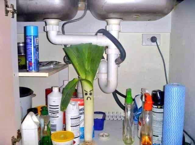 A serious leek under the sink!