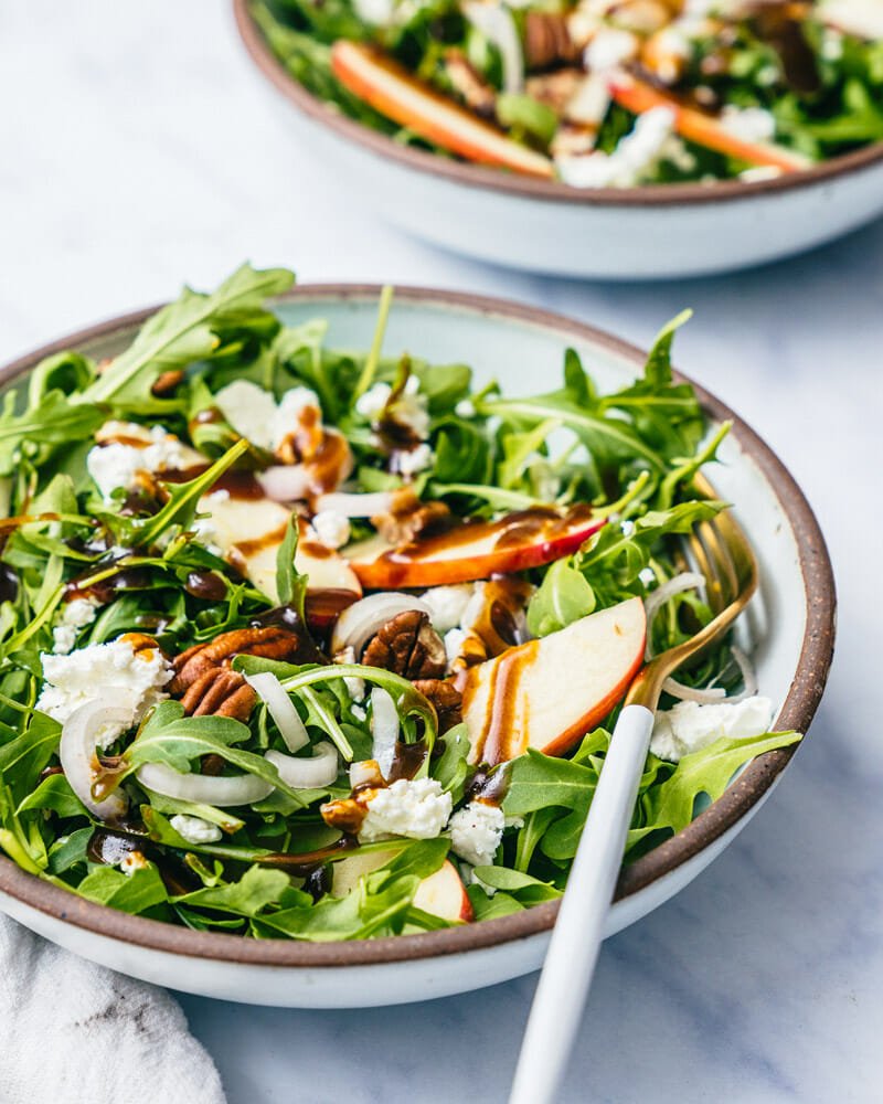 Goat Cheese Salad with Arugula & Apple