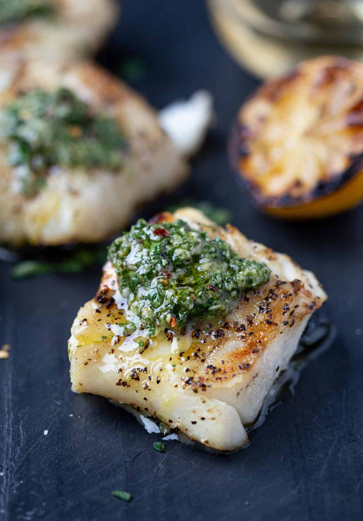 Grilled Cod with Chimichurri
