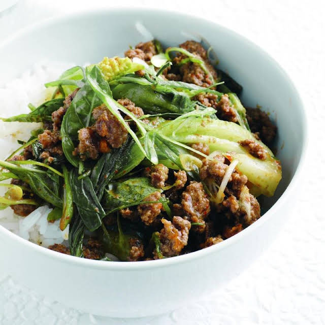 Red Curry Beef and Bok Choy Stir Fry