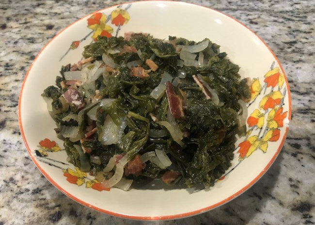 Greens with Bacon