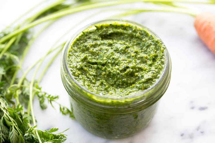 Carrot Top Pesto