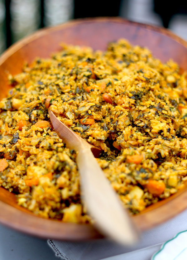 Tunisian Spinach Rice – Family Dinner